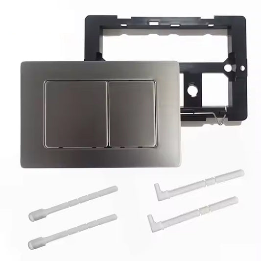 Manufacturer's Popular Style Dual Air Push Flush Plate Bathroom Toilet Tank Cistern and Flush Button Set